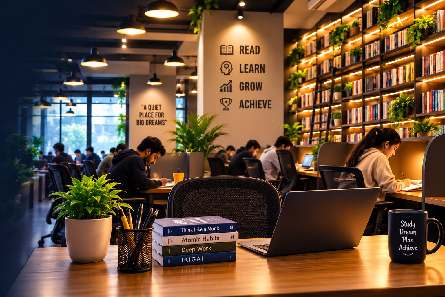 Library Franchise Business Opportunity - Premium Study Space Network